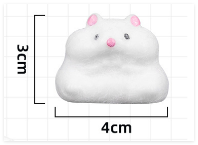 Cute Hamster Squeeze Toy with PU Material for Stress Relief Venting Welcome Gifts & Tradeshow Giveaways