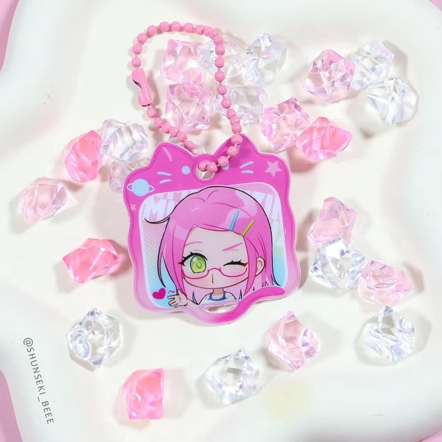 Custom PVC Puffy Keychain Low Moq Pvc Soft Key Chain Charm Cute Animals Kpop Puffy Foam Keychain