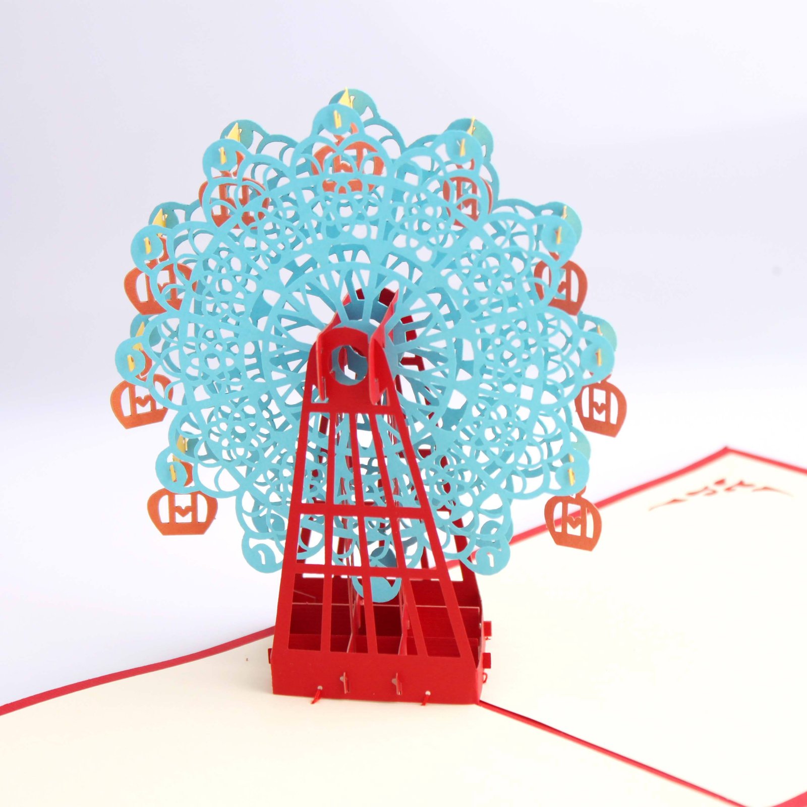 Handicraft Paper Crafts for Weddings Customizable Architecture Greeting Cards with Pop-up Design for Weddings