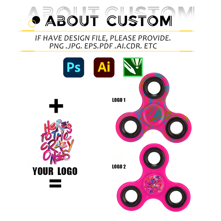 Wholesale Customized Fidget Spinner Stress Relief Toy Spinner Promotional Small Gift Advertising Gift With Custom Logo