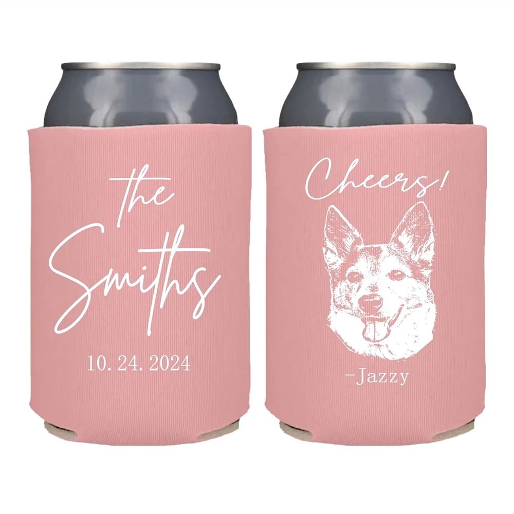 Custom Printed Wedding Can Coolers Neoprene Beer Sleeves for Party Supplies