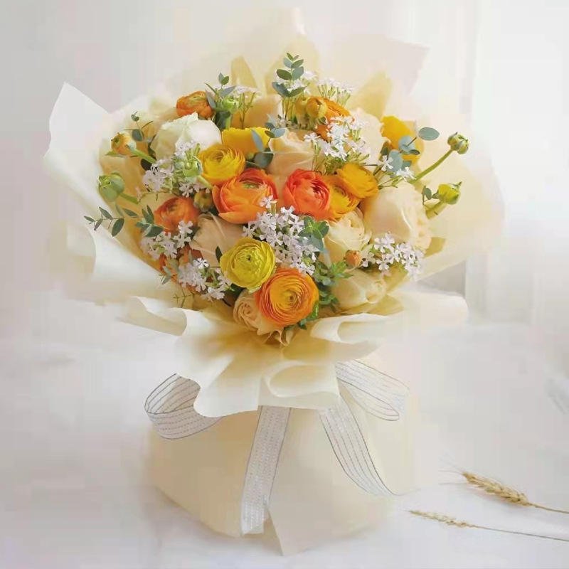 Valentine's Day DIY Waterproof Flower Art with Fresh Flower Packaging Letters Paper & Paperboards