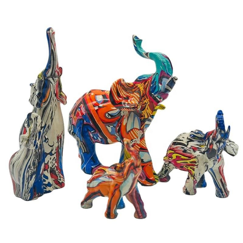 Wholesale Water Transfer Resin Figurines Animal Sculpture Souvenir Crafts
