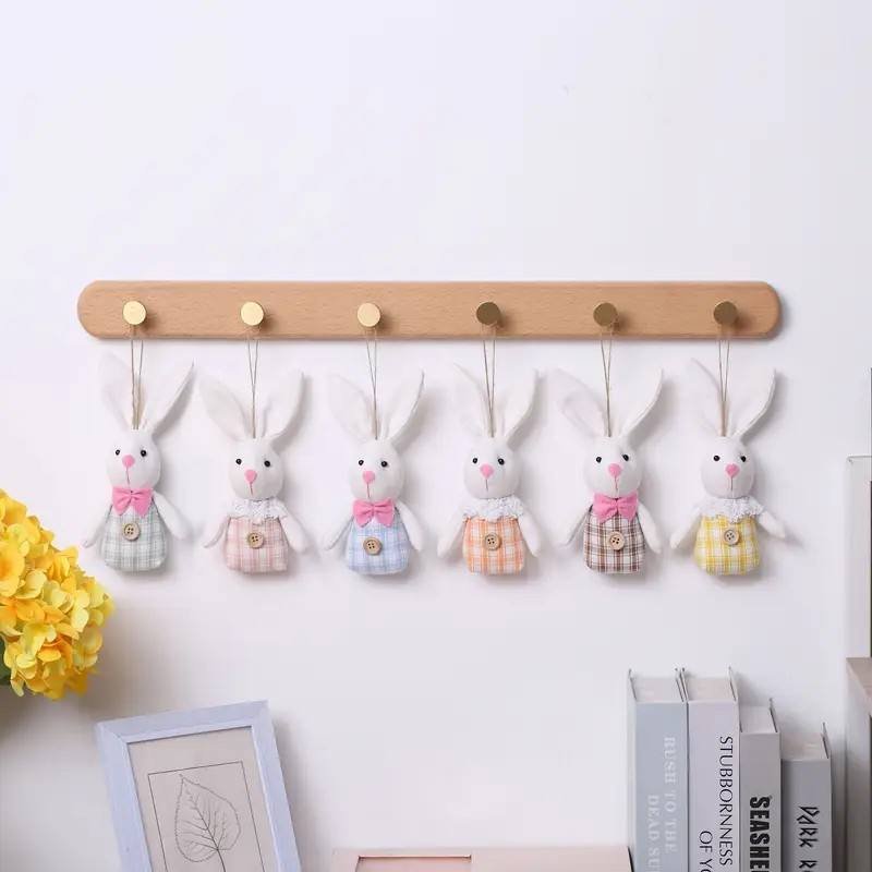 Easter Bunny Hanging Decoration Mini Handmade gnome Plush Toy Spring Party Supplies