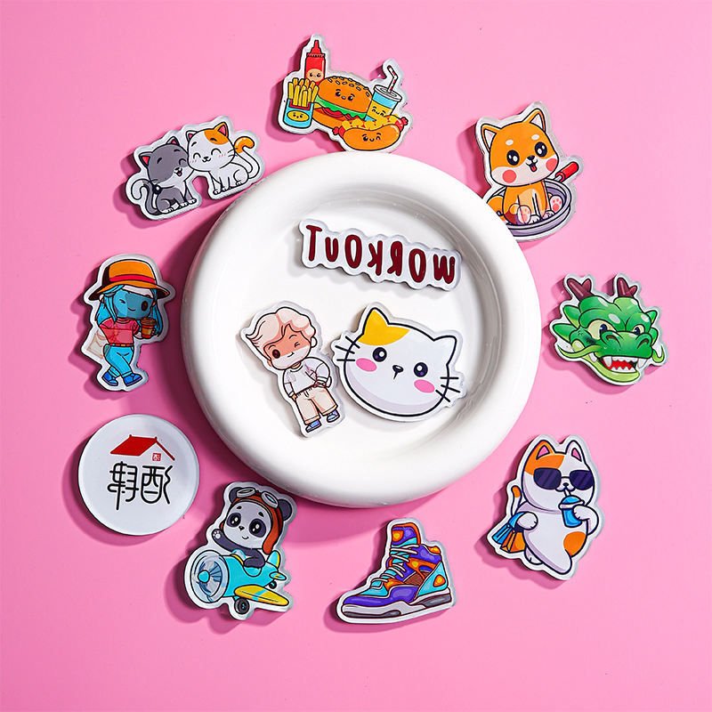 Custom Fridge Magnets 3D Hand Paper Craft Acrylic Magnet Crystal Anime Magnet Acrylic Refrigerator for Collectible Gift Souvenir