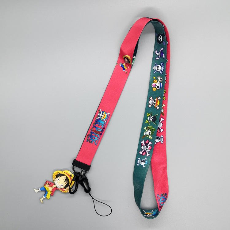 Wholesale Popular Dragon Ball Anime Charm Polyester Heat Print Bulk Stock Lanyard