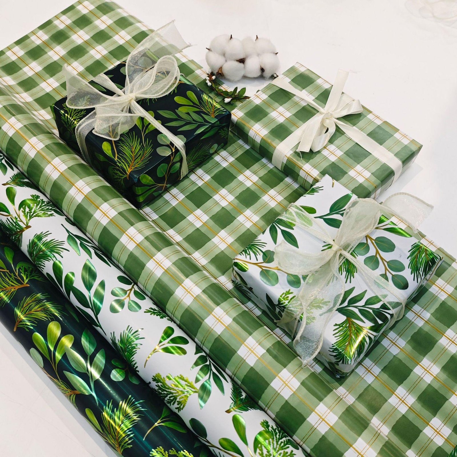Handmade DIY Printed Tissue Paper Craft Double-Sided Roll for Birthday Festival Wedding Packaging Gifts