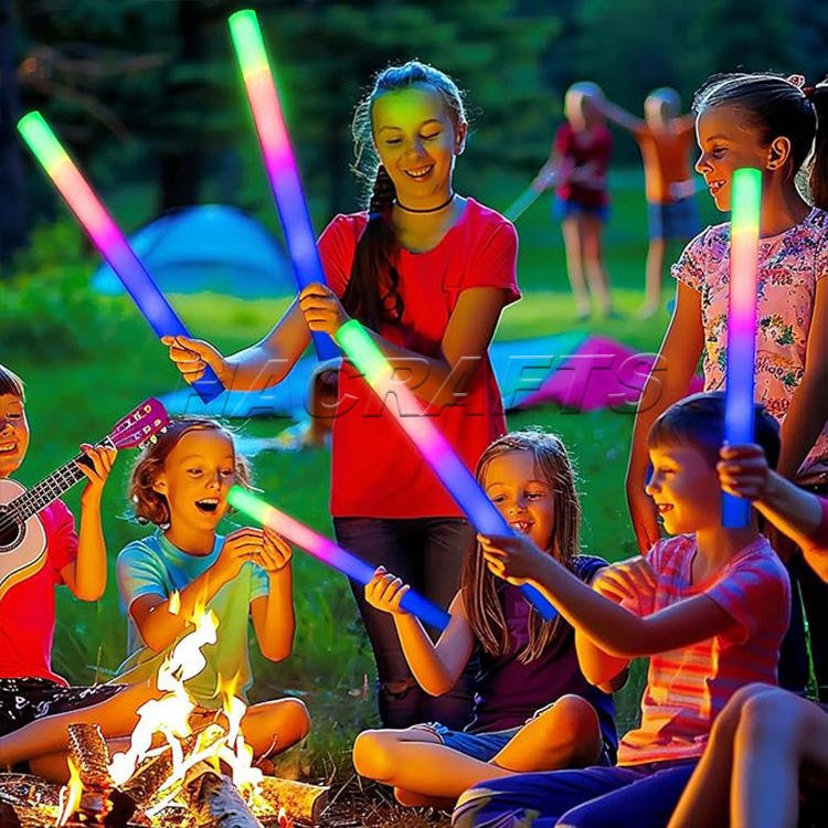 High-Quality Promotional Light Sticks Glowing Detailed Foam Sticks with LED Lights Party Supplies for Wedding Raves Concert