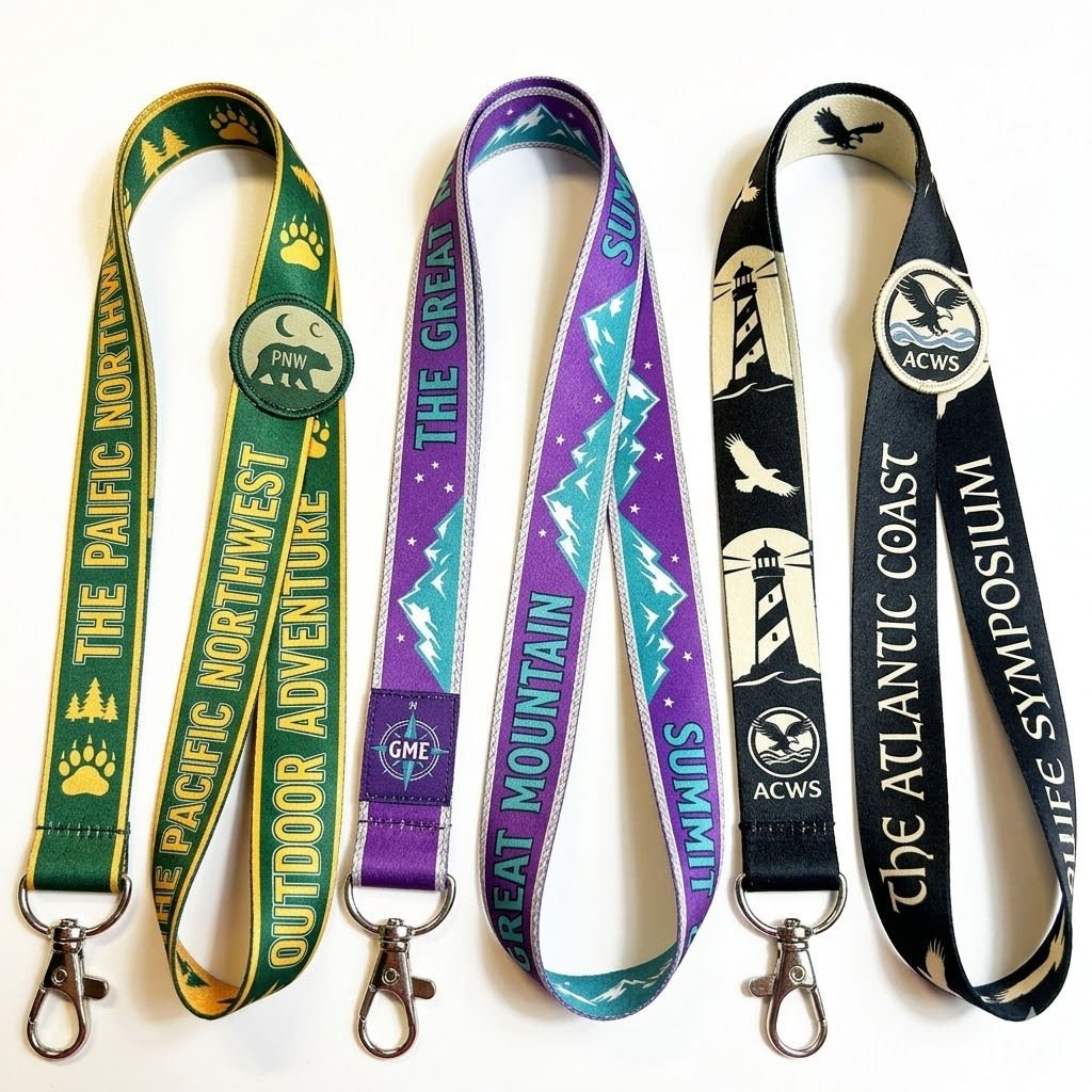Custom Keychain Lanyard with Logo Polyester Mobile Phone Lanyard Strap Manufacturer