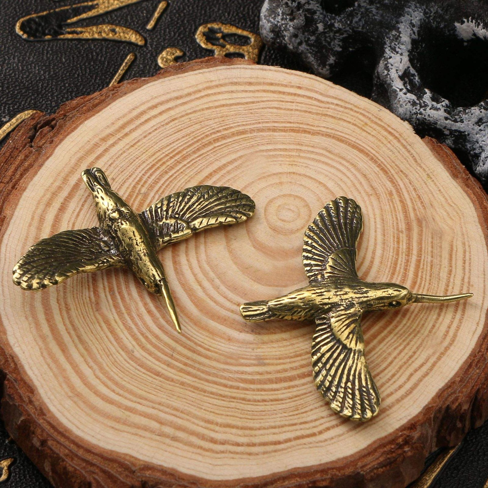 Brass Handmade Creative Fly Bird Ornaments Office Gifts Handicrafts Collecting Copper Ornaments
