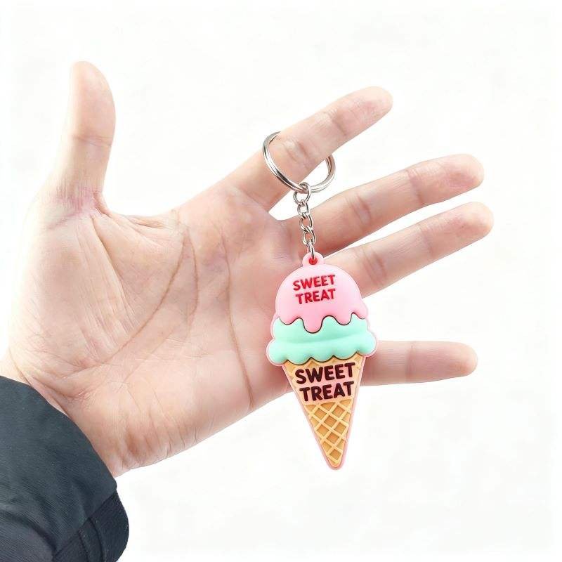 Factory Price Custom 2d Logo Motorcycle Rubber Sillicon Key Chain Plastic 3d Soft Cartoon Pvc Keychain Ring