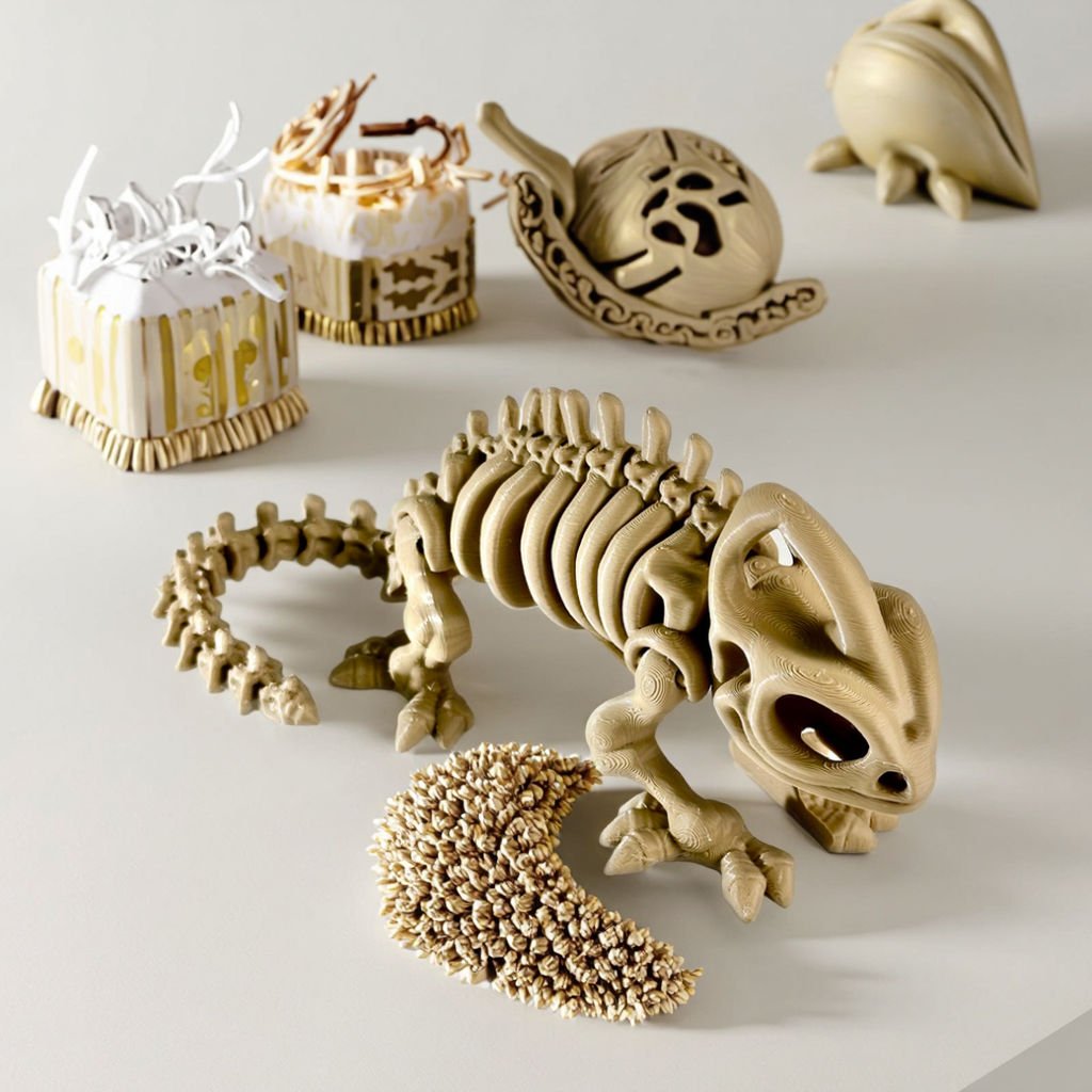 Customizable 3D Printed Chameleon Toy Figurine Personalized Desktop Decor for Home Creative & Cultural Collectible Artifacts