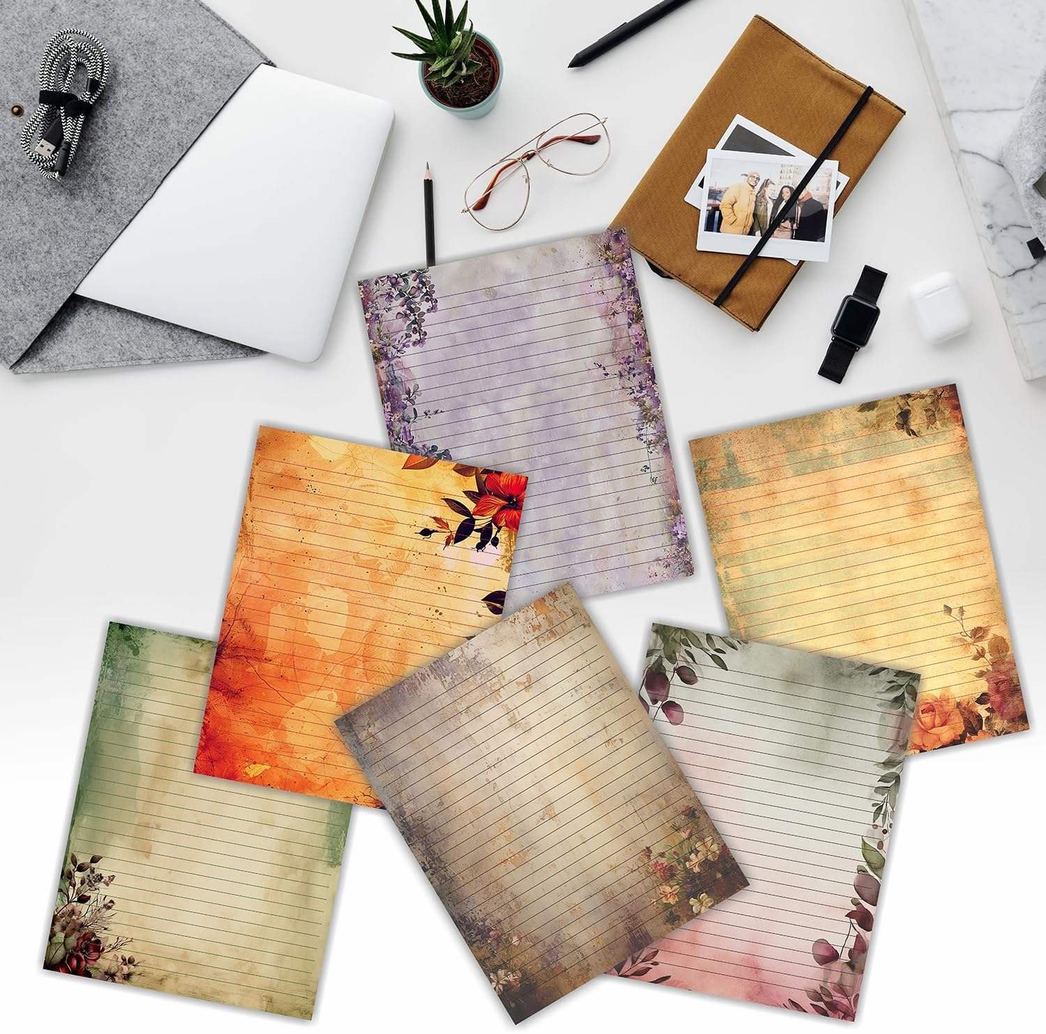 Aged Paper for Vintage Style Crafting Perfect for Invitations Gift Tags and Handmade Paper Crafts