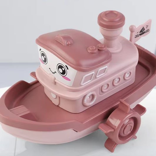 Promotional Toys Children Gift Swimming Bath Cute Wind Clockwork Ship DIY Assemble Plastic Water Play Surprise Spring Boats