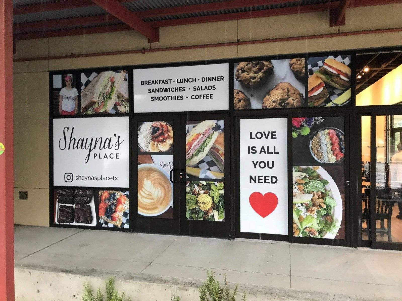 Digital Printing Vinyl Window Stickers for Storefront Advertising and Food Business Decoration