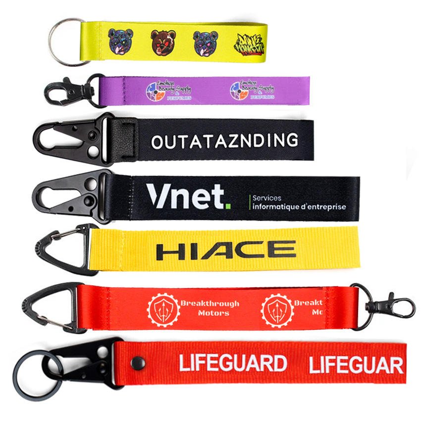 Customised Promotional Screen Printed Neck Lanyards Printing Custom logo Sublimation Polyester Anime Lanyard with logo Custom