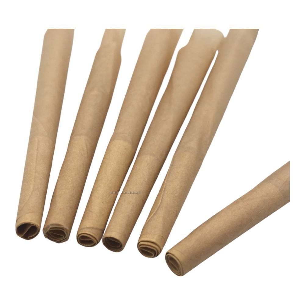 Custom Craft Paper Cones with Decorative Tips 109mm/98mm Classic Sizes Natural Brown Material Design Services Included