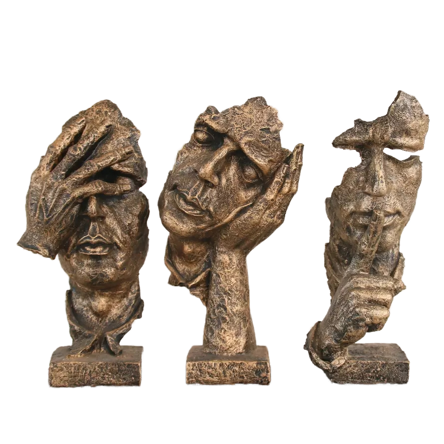 Vintage Creative Durable Africa Woman Resin Sculpture Home Ornament Factory Price Unique Art Collectible ZHUODI Brand