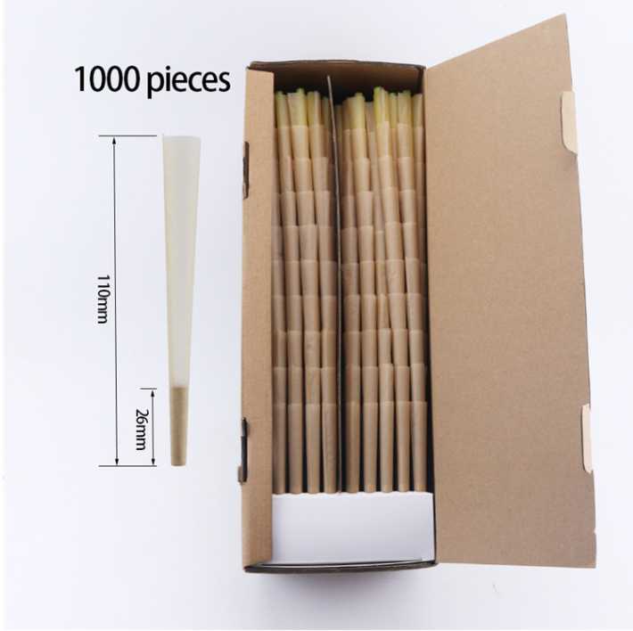 Custom Craft Paper Cones with Decorative Tips 109mm/98mm Classic Sizes Natural Brown Material Design Services Included