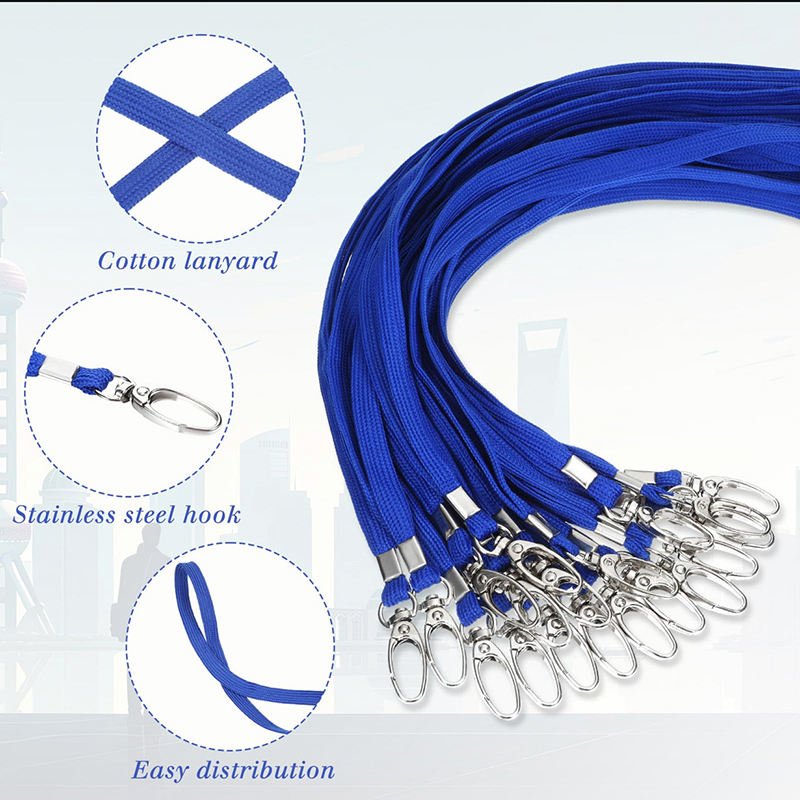 Cheap Factory Price Promotional Colorful Polyester Lanyards Ribbon Neck Lanyard for Id Badges