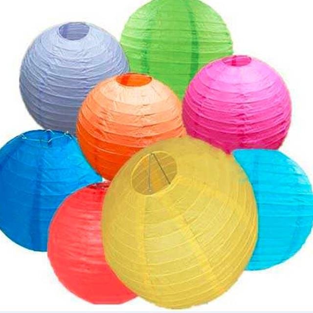 Customized Handmade Different Sizes Craft Hanging Paper Lanterns for Wedding Decoration
