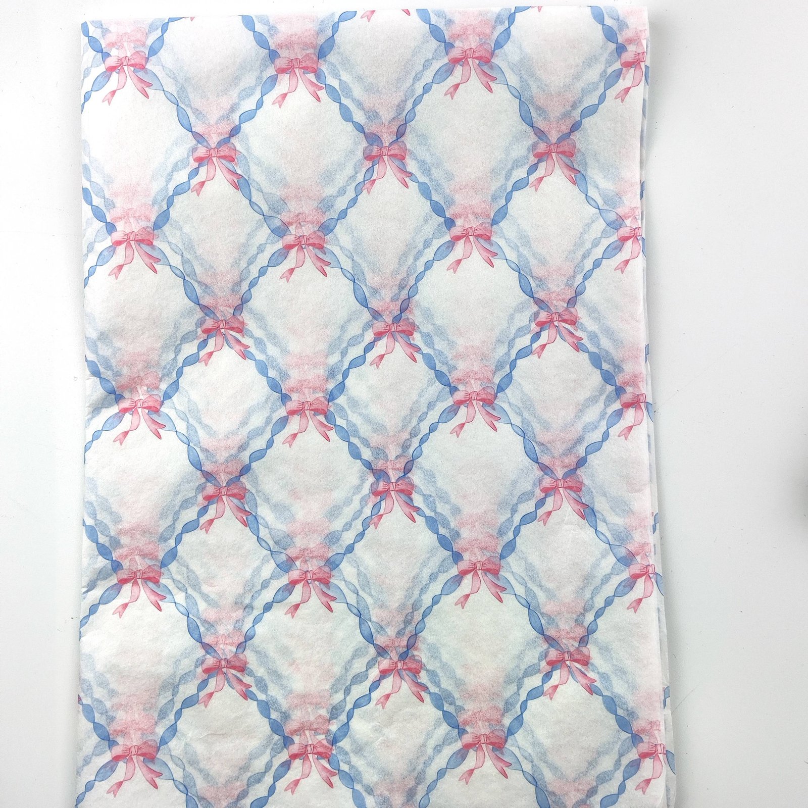 Soft Ice Blue Bow Design Color Craft Paper for DIY Handmade Birthday Card Making and Paper Flower Craft Projects