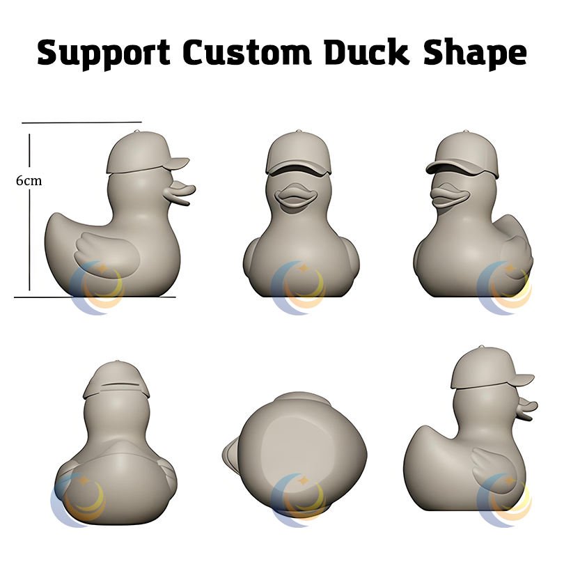 Promotional Toys Custom Printed Rubber Duck Baby Bath Toys for Kids Unique Bathtub Toy with Fun Pattern Designs