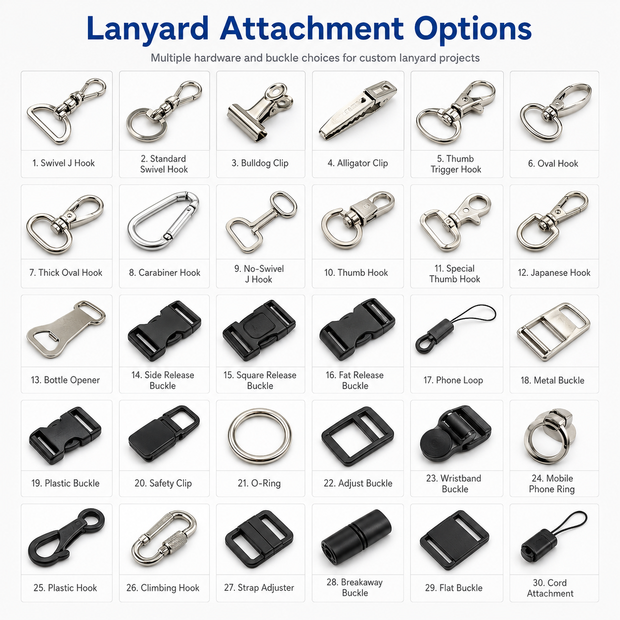 Customizable Polyester Lanyard with Hook Personalized Rope Featuring Logo