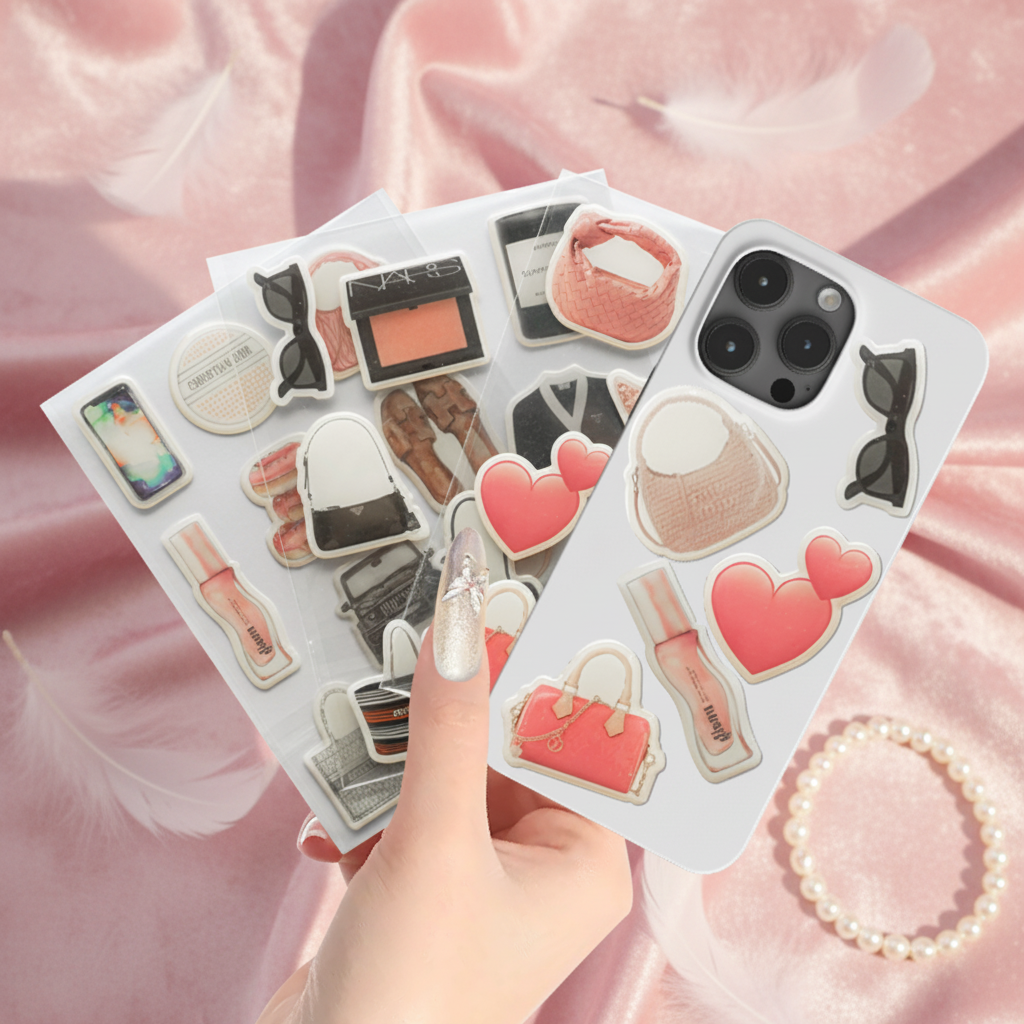 3D Epoxy Stickers Self-adhesive Decals Sticker for Journaling DIY Craft Phone Cases Decoration