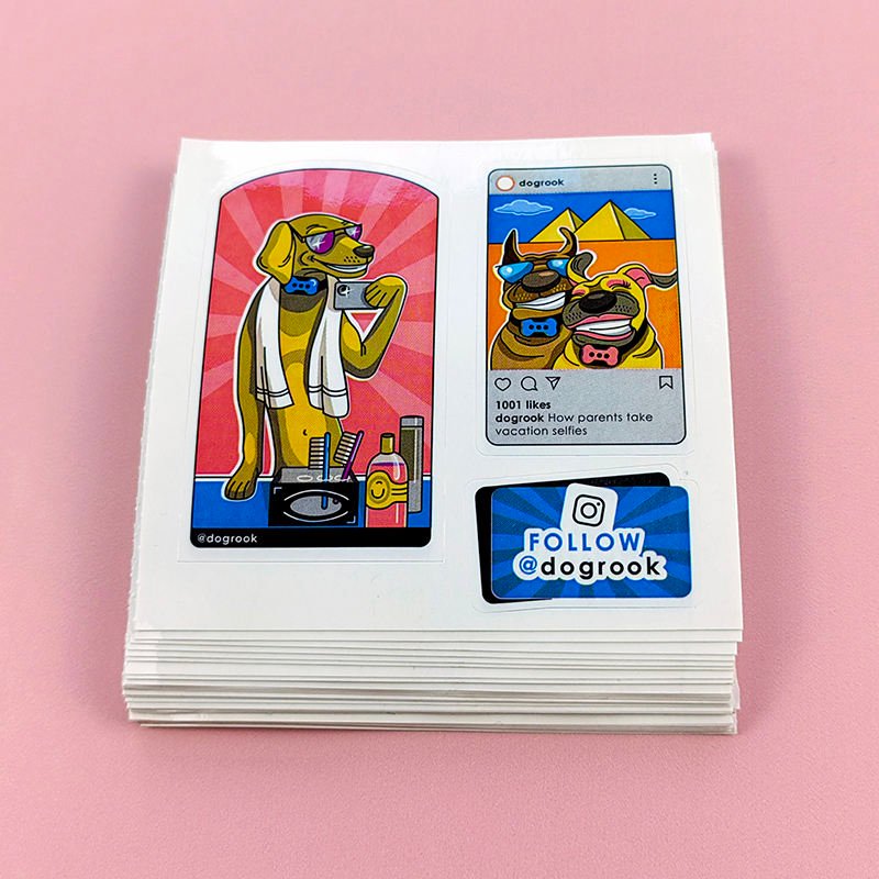 Custom UV Printed Adhesive Decorative Anime Diary Stickers-Waterproof & Eco-friendly PVC Labels