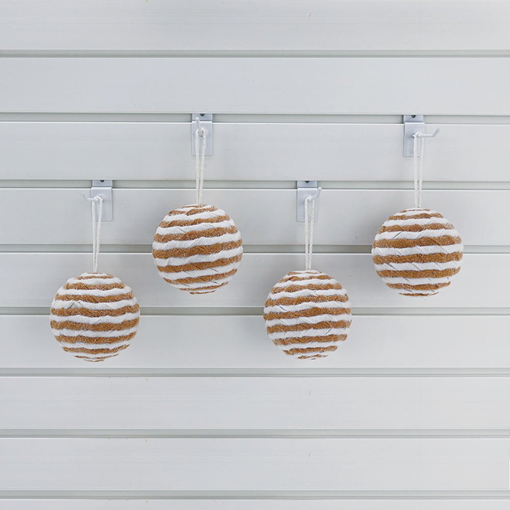 70% Polyfoam 30% Polyester Ice Wool Ball Ornaments for Christmas Decor Handmade Holiday Party