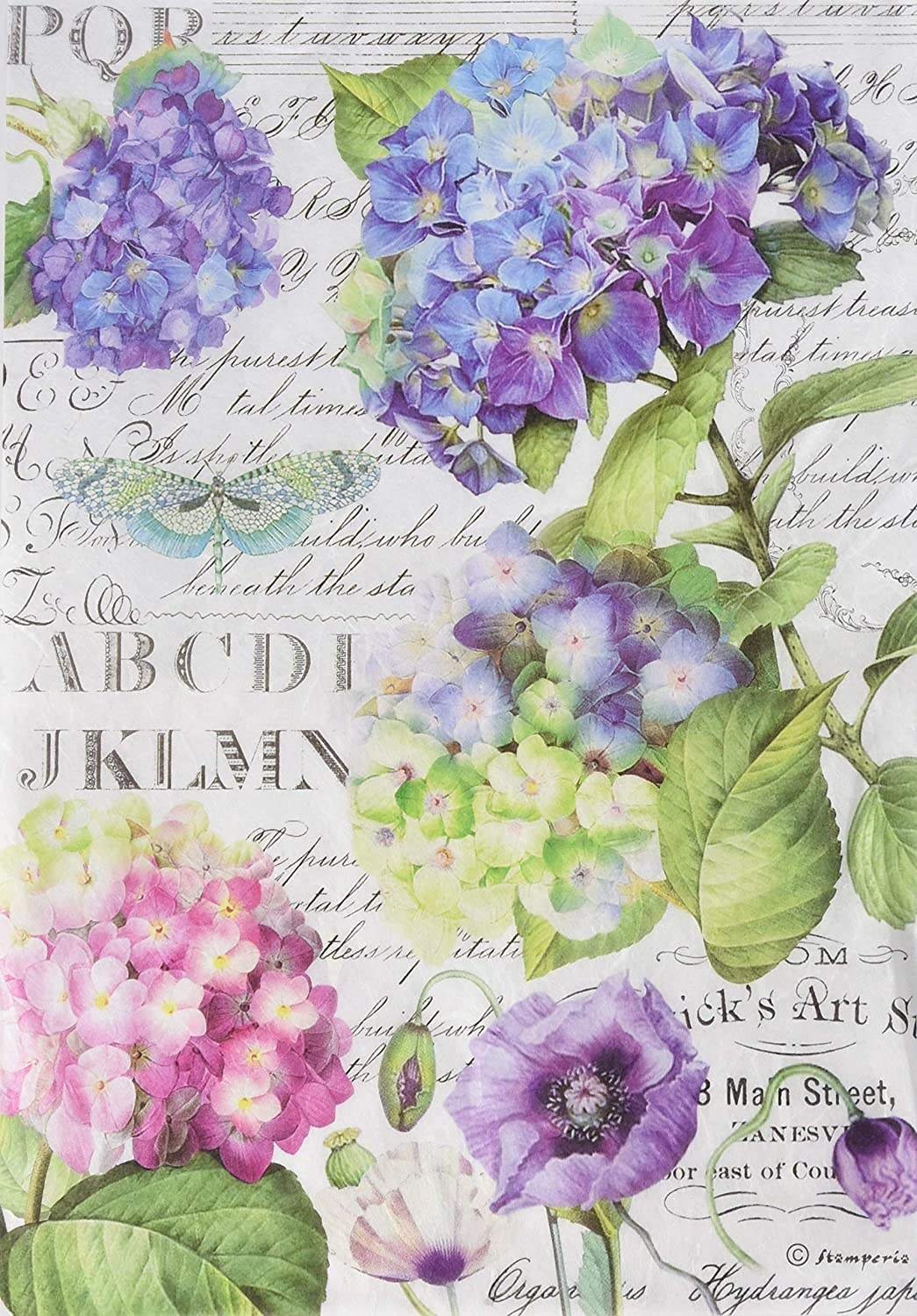 Mulberry Paper Rice Paper printing for Decoupage Scrapbook Craft and Furniture, 40gsm Size:A1/A2/A3/A4