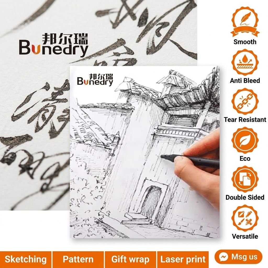 Translucent Tracing Paper Wood Pulp 95gsm A4 A3 for Laser Printer Offset Printing Craft Pattern Drawing Sketch Art Wrapping