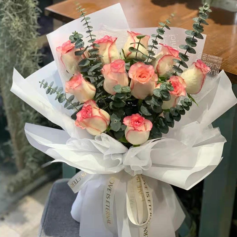 Valentine's Day DIY Waterproof Flower Art with Fresh Flower Packaging Letters Paper & Paperboards