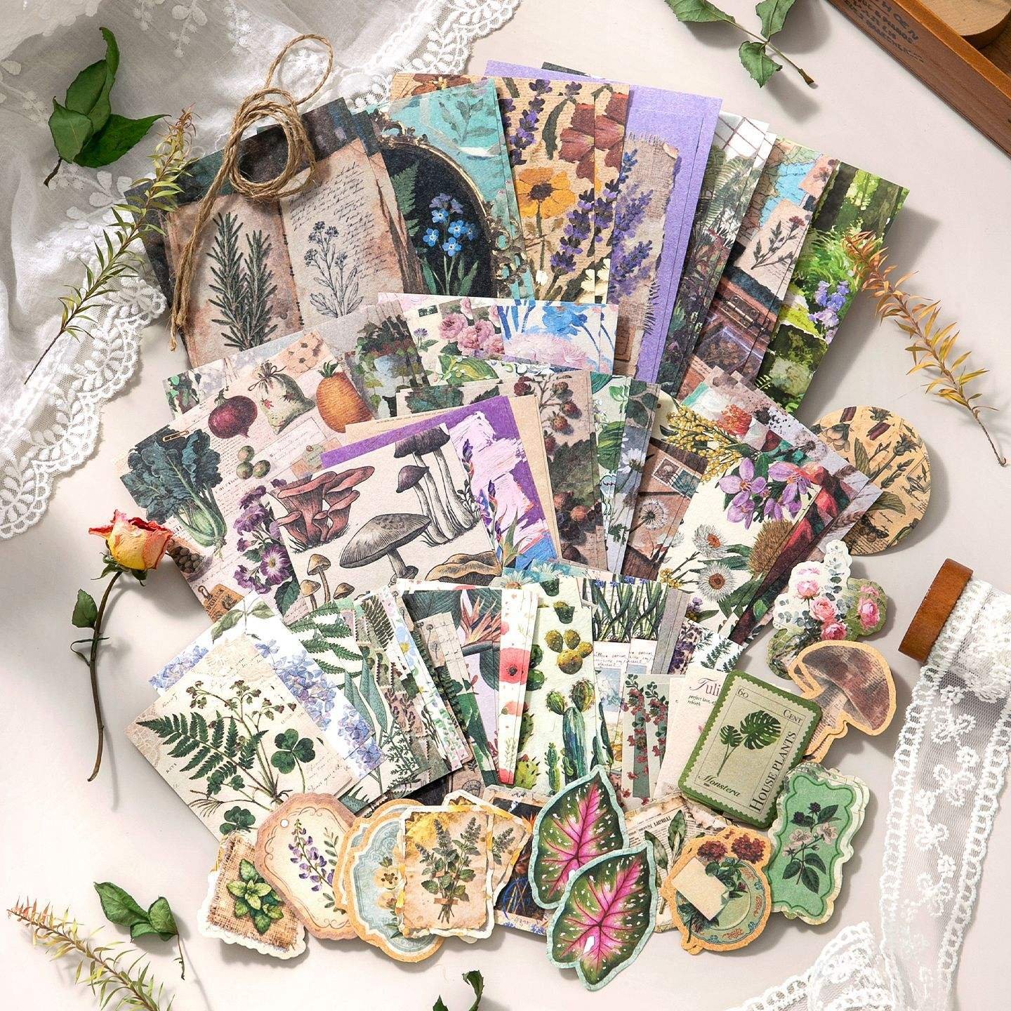 100 sheets per pack Craft paper Nostalgia Series 2.0 Vintage-style scrapbooking background paper for DIY decorations