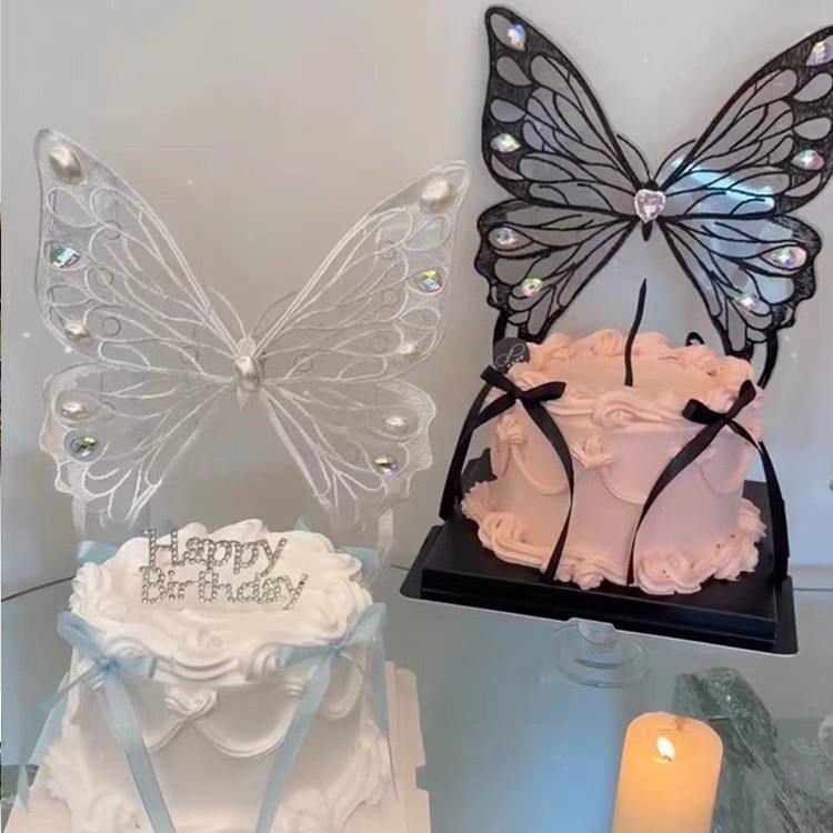 Led Lights Butterfly Wings Embroidery Packaging Decoration for Bouquet Birthday Floral Arrangements