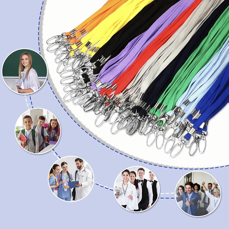 Cheap Factory Price Promotional Colorful Polyester Lanyards Ribbon Neck Lanyard for Id Badges