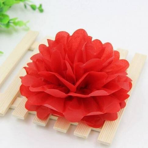 10PCS Tissue Paper Flower DIY Crafts Hanging Paper Flower Paper Poms Wedding Birthday Party Decoration