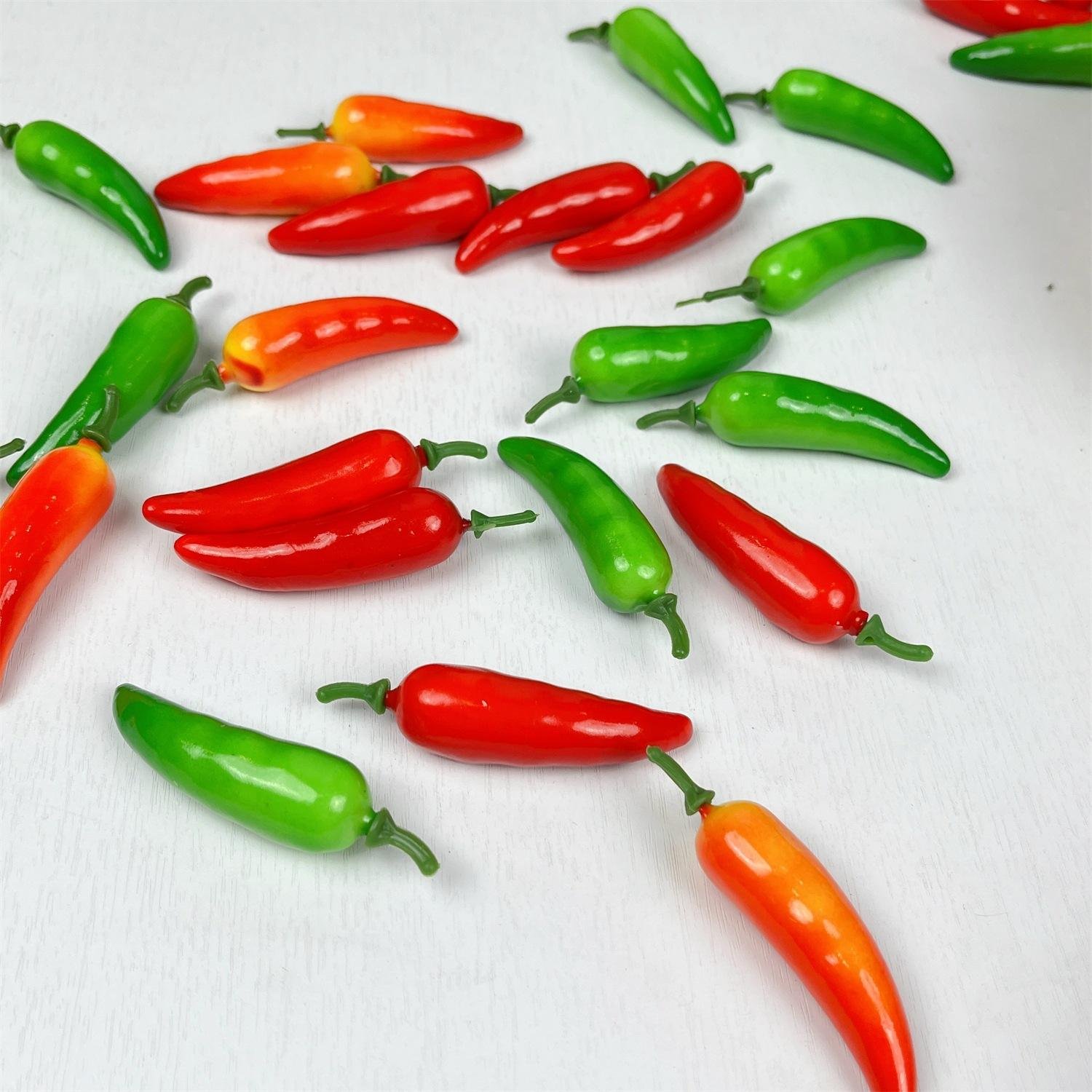 Simulation Chilli Artificial Pepper Lifelike Polyfoam Craft for Home & Shop Decor for Food Fruit & Bakeries