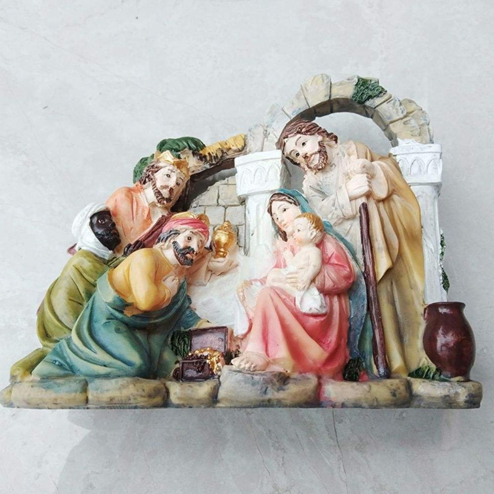 Creative Resin Crafts Jesus Craft Ornaments Religious Souvenirs Office Interior Tabletop Decorations