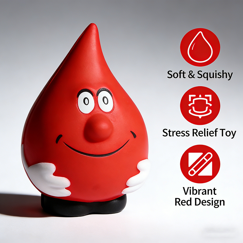 Promotional Custom Soft PU Foam Anti Stress Squeeze Ball Novelty Fidget Stress Relief Toy