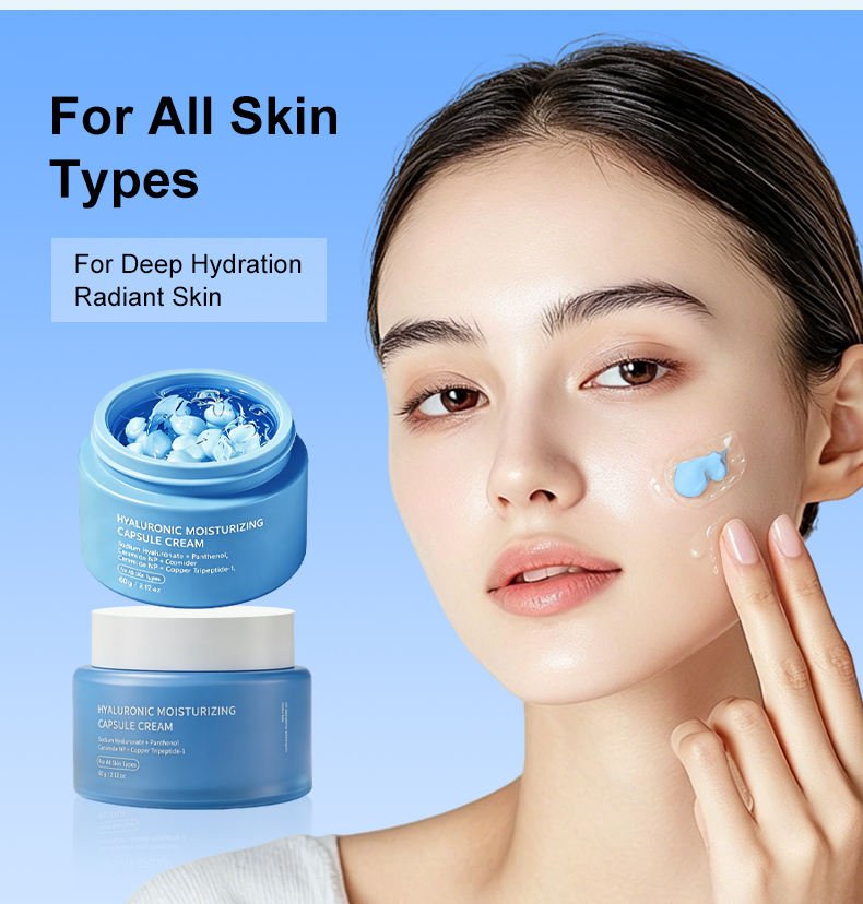 Premium Capsule Face Cream Gift Set Elegant Packaging for Holiday Beauty Gifting