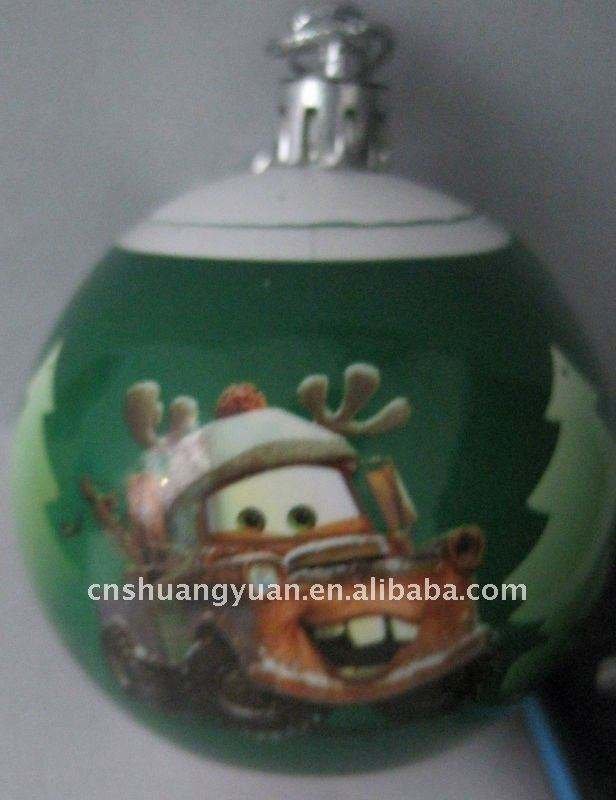 60mm Christmas Polyfoam Ball with Lively Sticker Christmas Paper Wrapped Ball Christmas Balls with Photos