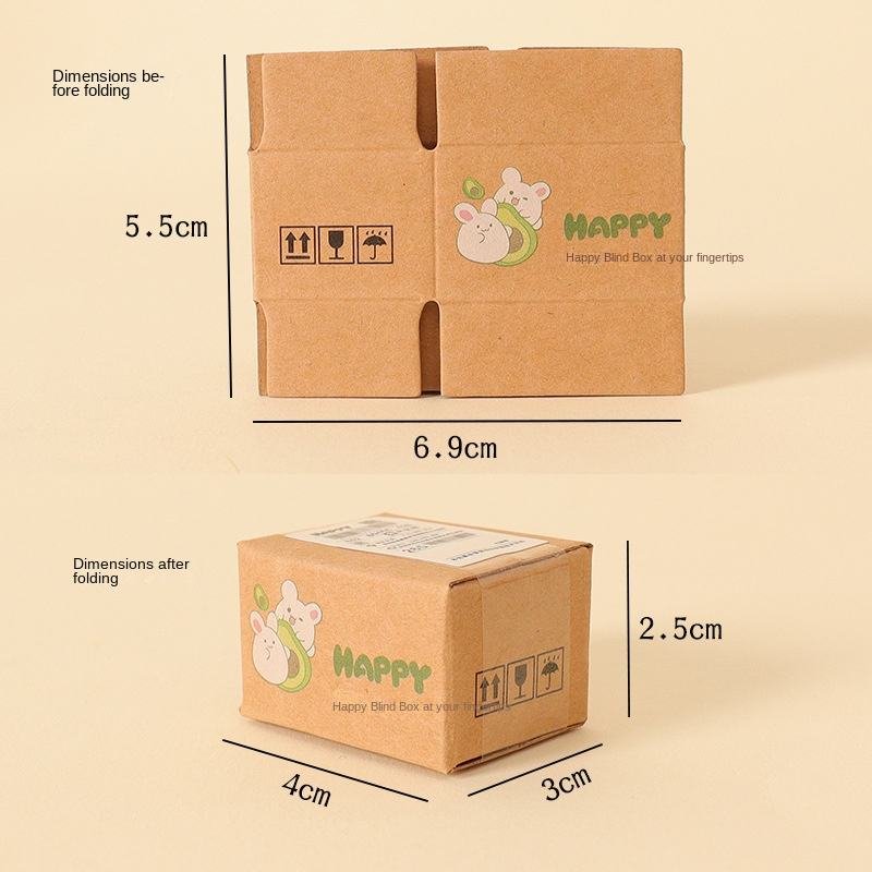 New Internet Celebrous Miniature Express Blind Box Food Play Bottle Resin Ornaments Creative Trendy Hand-made Paper Crafts
