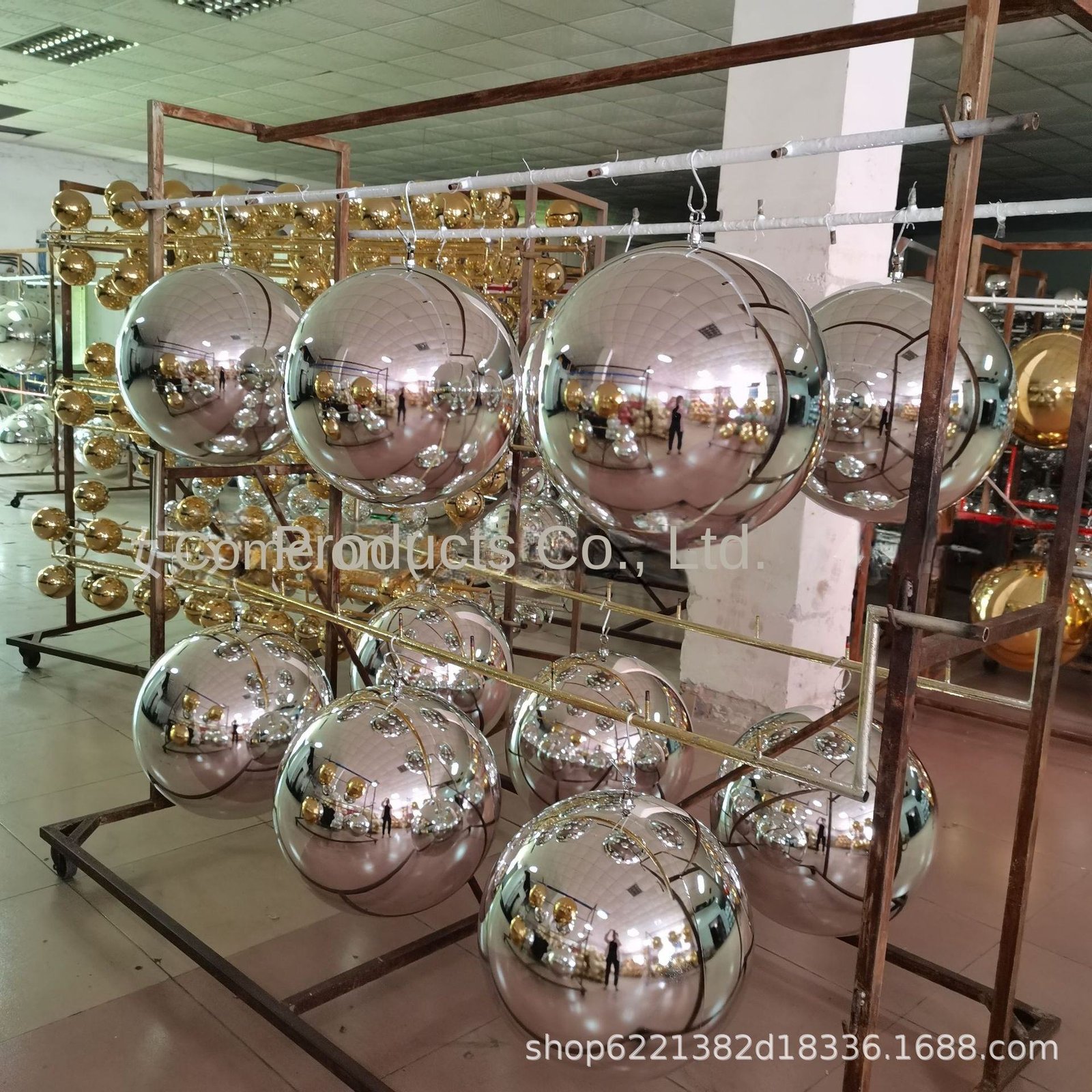 Large 60cm Silver Effect Silver Christmas Ball Pendant Exquisite Outdoor/Interior Super Decoration Good Festival Polyfoam Crafts