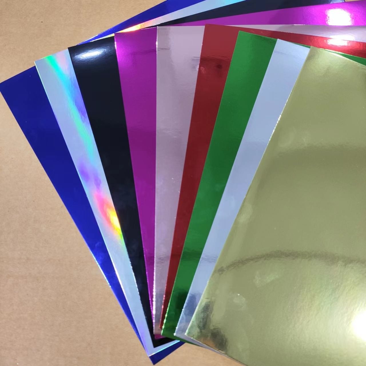 Metallic Cardstock Iridescent Mirror Paper Thick Card Stock Paper for Crafts Card Making Party Decoration Scrapbook Supplies