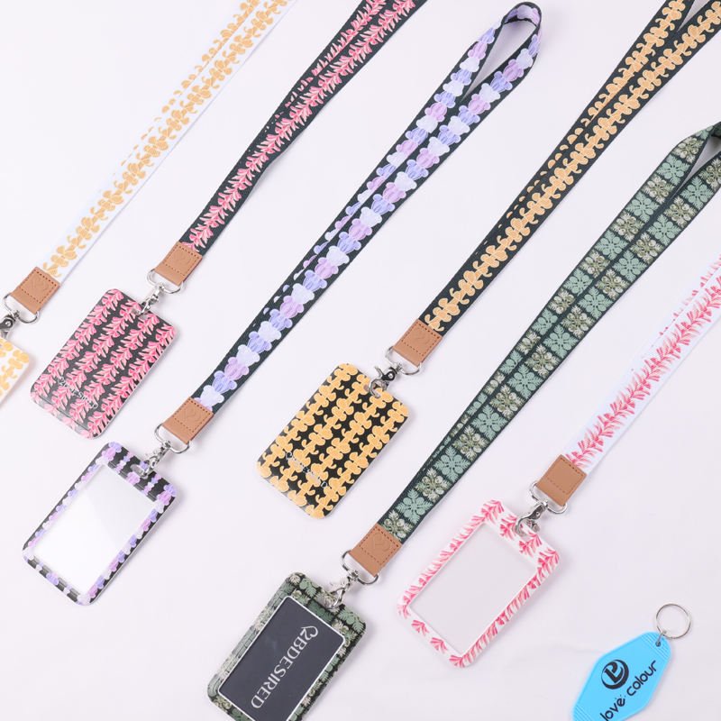 Fashion Custom Sport Lanyards for Team ID Card Badge Holder Neck Strap Printed Logo Polyester Sublimation Lanyard