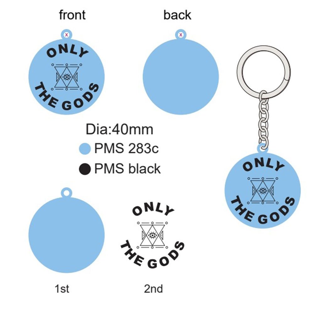 OEM Manufacturer Keychain Made Custom Logo Soft 2D 3D Pvc Keyring Cute Rubber PVC Anime Key Chain