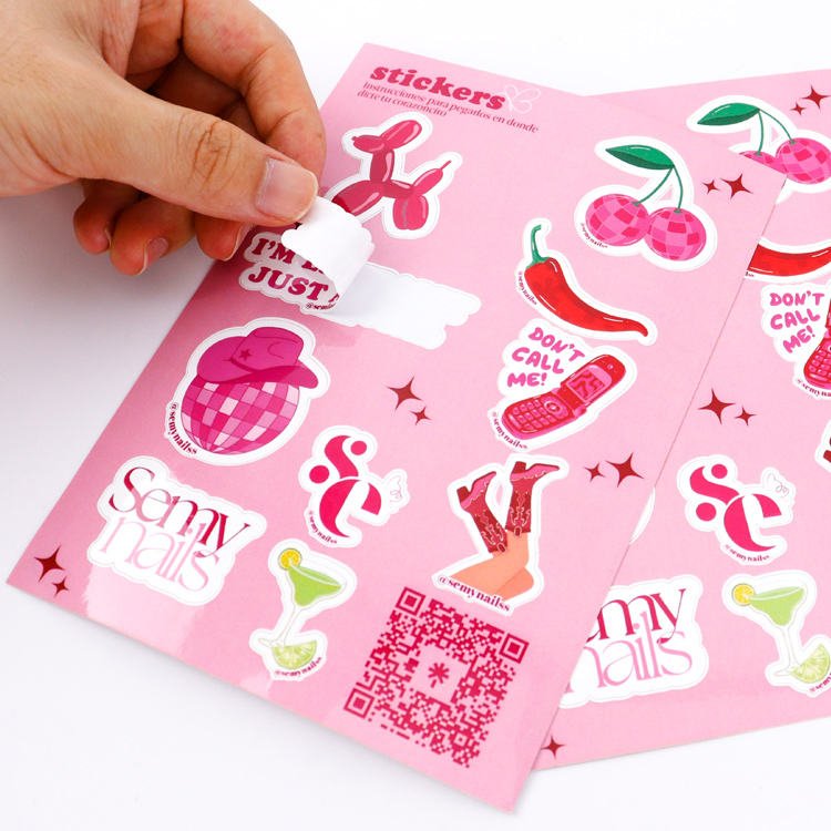 Custom Printing Waterproof Vinyl Decorative Stickers Die Cut Stickers Adhesive Pvc Label Sticker