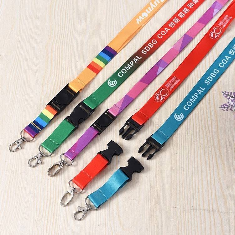 Custom Logo Neck Lanyard with ID Card Holder Polyester Material Digital Printing Eco-Friendly & Customizable